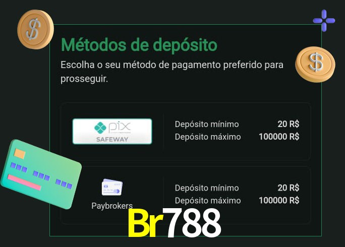 O cassino Br788 oferece uma grande variedade de métodos de pagamento